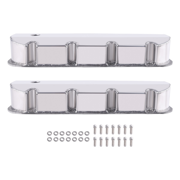 Fabricated Aluminum Tall Valve Covers fit for Big Block Chevy 502 1965-1995-6