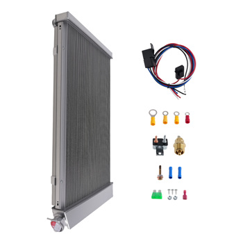 3 Row AT Cooling Fan Kit fit for Chevrolet C20 K20 1974-1986 716 Cross Flow