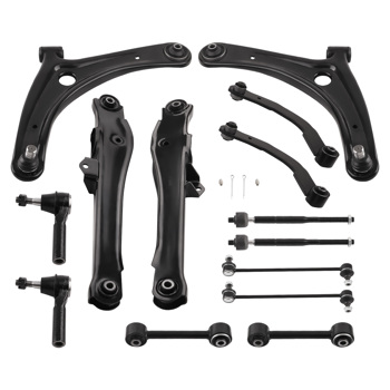 14pc Suspension Kit Front Rear Control Arms fit for 2007-2017 Jeep Compass Patriot