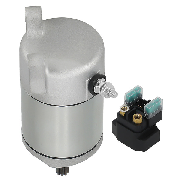 Starter Motor & Solenoid Relay fit for Yamaha Grizzly 350 YFM35G 2WD 2007-2014-6