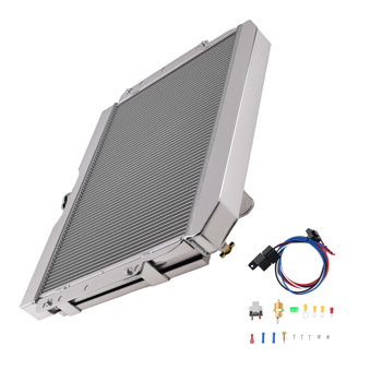 Aluminum 3 Row Radiator fit for Chevy Impala/Biscayne 1959-1965 CC281 Fan Kit AT