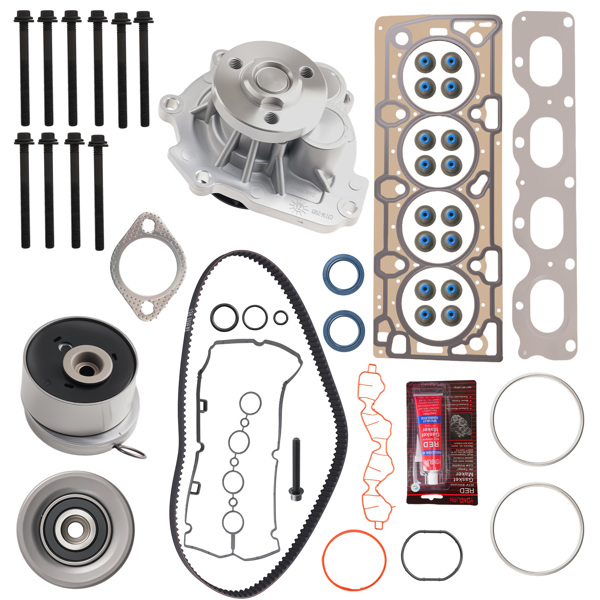 Timing Belt Water Pump & Full Gasket Set w/ Head Bolts fit for Chevrolet Aveo 1.6L-6