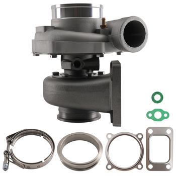 Billet GT35 GT3582 Turbo T3 V-Band Flange Anti-Surge Turbine Trim 84 A/R .63