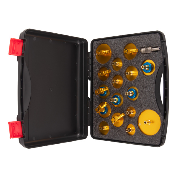 16-Pack Brake Fluid Bleeder Master Cylinder Adapter Set Brake Bleeding Adapter-5