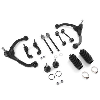 Front Control Arm Ball Joint Tie Rod End Links Kit fit for Dodge Nitro Jeep Liberty