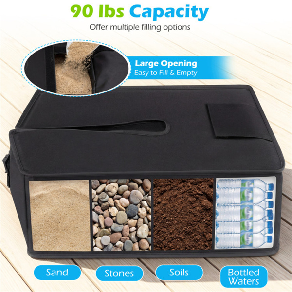 90磅露台伞基重袋900D牛津防风雨沙袋，适用于悬臂式偏置伞-8