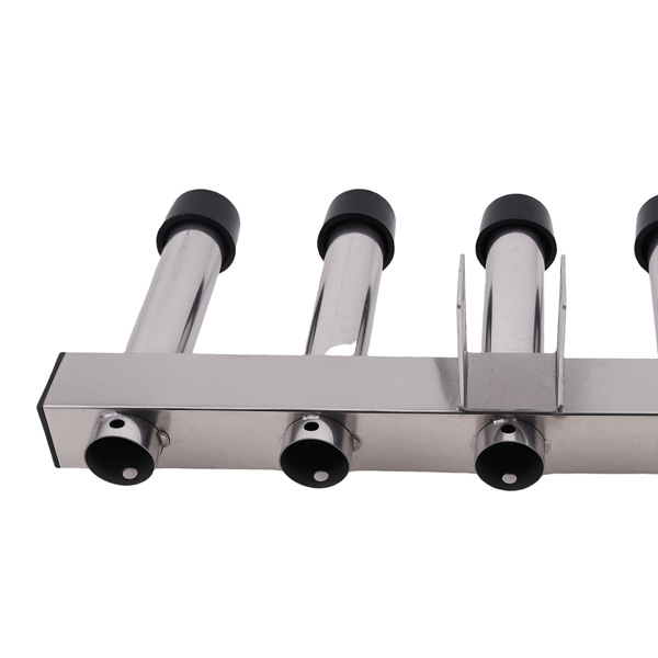 Stainless Steel Hitch Fishing Rod Holder 5 Link Tube fit for 2" Hitch Receivers-5