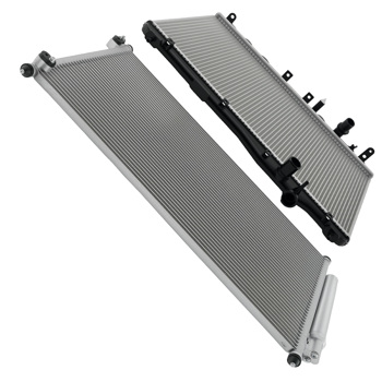 Aluminum Radiator and Condenser fit for Honda Civic 2012-2015 19010R1BA51 Down Flow