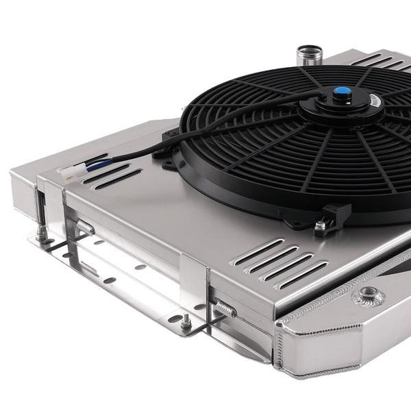 Aluminum 3 Row Radiator fit for Chevy Impala/Biscayne 1959-1965 CC281 Fan Kit AT-4