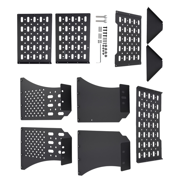 Molle Storage Organizer Under Seat fit for Ford F150 2015-2025 F250 F350 Black-6