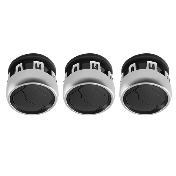 Air Vent Interior fit for Ford Mustang 2015-2020 FR3Z-19893-AC Black Chrome 3PC-6