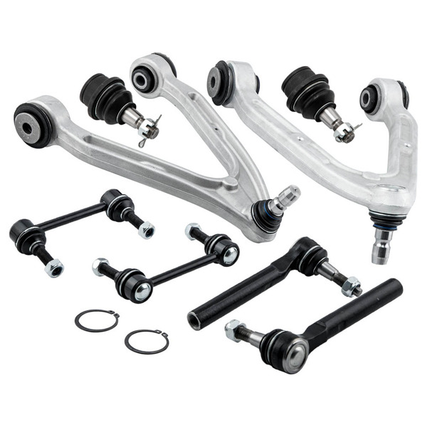8pcs Front Upper Control Arms Ball Joints Tie Rods fit for Hummer H3 H3T 2006-2010-6