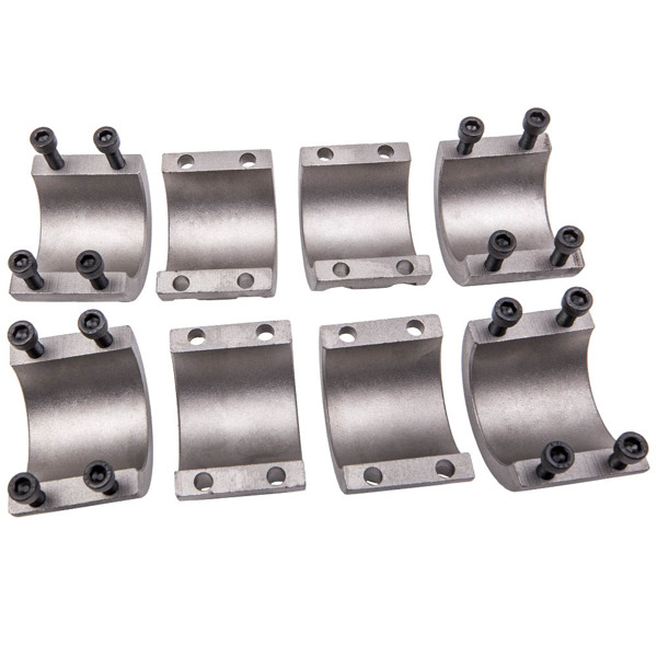 4pcs 1.75" Steel Tube Clamps Bolt on / Clamp On Weldable Roll Cage Mounts HD New-6