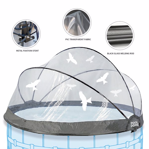10英尺圆形多功能全天候泳池罩，适用于室外泳池，兼容清洁水和温水框架泳池--不支持self-pick up且不支持指定仓库发货-7