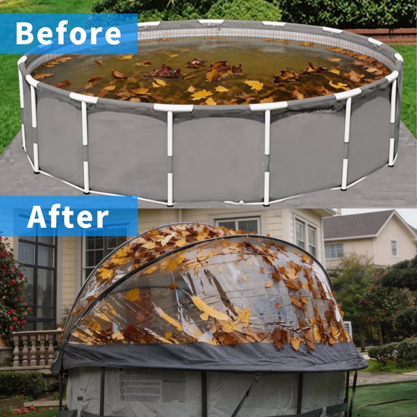 10英尺圆形多功能全天候泳池罩，适用于室外泳池，兼容清洁水和温水框架泳池--不支持self-pick up且不支持指定仓库发货-14