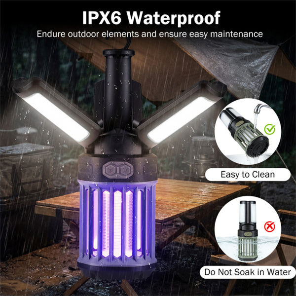 二合一电动灭虫器&野营灯IPX6防水可充电灭蚊器-10