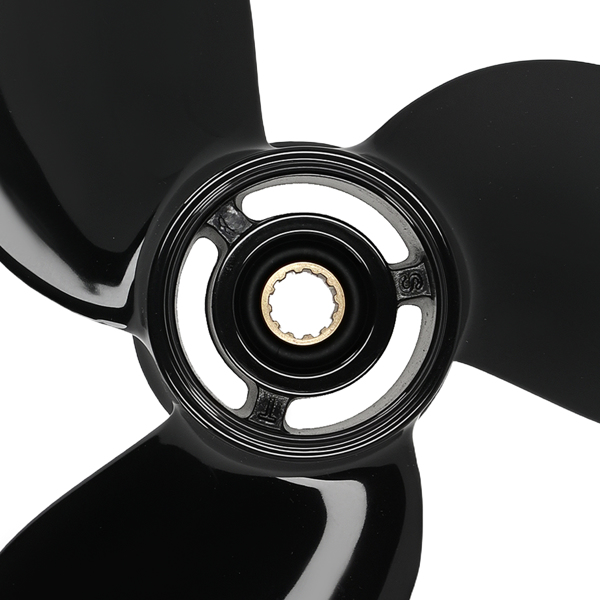 12 Spline Aluminum Propeller fit for Tohatsu Mercury 8-9.9HP 7.5 Pitch 3B2B64515-1-2