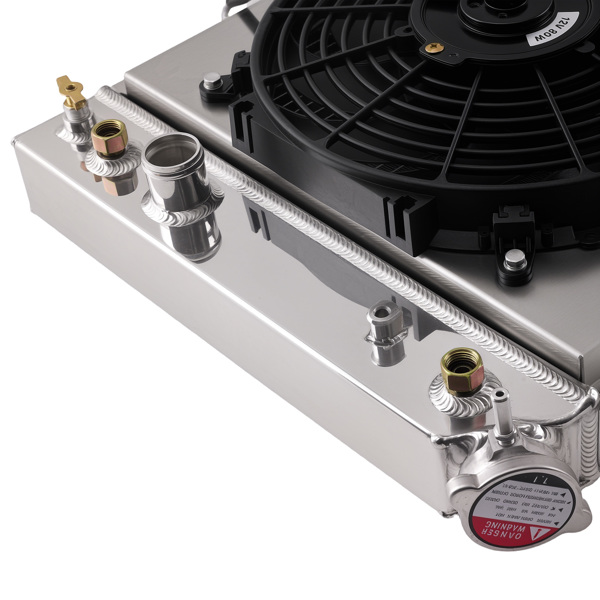 3 Row Aluminum Radiator Fan Shroud Relay Kit fit for Chevrolet Corvette 1984-1990 AT-4