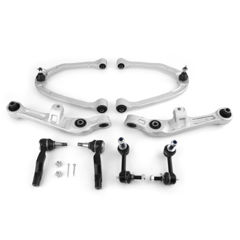 Front Upper Lower Control Arms Tierods Sway Bar fit for Infiniti G35 2003-2007 RWD