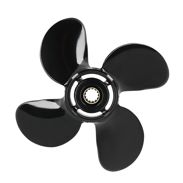 13" 4 Blade Aluminum Propeller fit for Mercury 50-75HP 2 Stroke 48-8M8026630-1