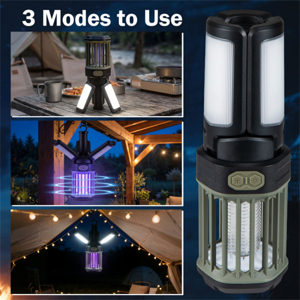 二合一电动灭虫器&野营灯IPX6防水可充电灭蚊器-11