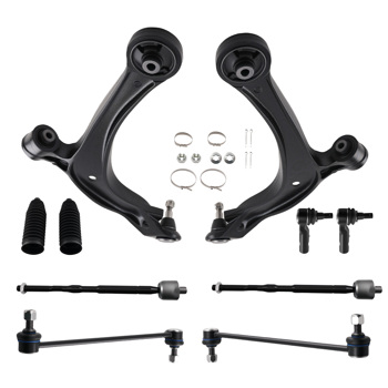 10x Front Lower Control Arms Sway Bars Tie Rod Ends fit for 2011 - 17 Honda Odyssey