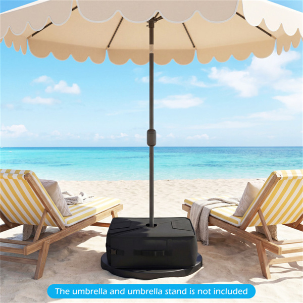 2件套90磅露台伞底座沙袋900D牛津防风雨配重袋，用于偏置悬臂伞-6