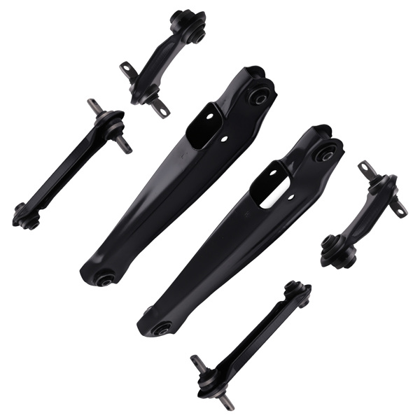 6PCS Rear Control Arm Upper Lower & Assist Link Kit fit for Mitsubishi Mirage 93-02-6