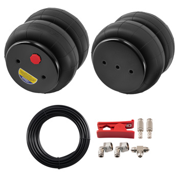 2x Universal Air Springs 2600lbs + Air Fitting Line fit for GMC Silverado 1500