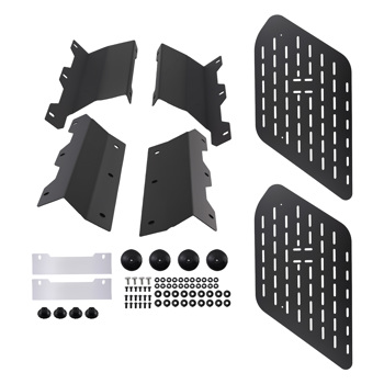 Left Right MOLLE Rack Panel fit for Toyota 4Runner 2010-2024 Steel Black Pair