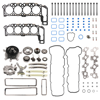 Timing Chain Kit Head Gasket bolt Set fit for 04-07 Dodge Durango Chrysler 4.7L
