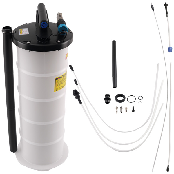 Fluid Extractor Pump 6.5L Pneumatic & Manual Oil Change Vacuum fit for Car Truck-6