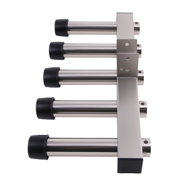 Stainless Steel Hitch Fishing Rod Holder 5 Link Tube fit for 2" Hitch Receivers-3