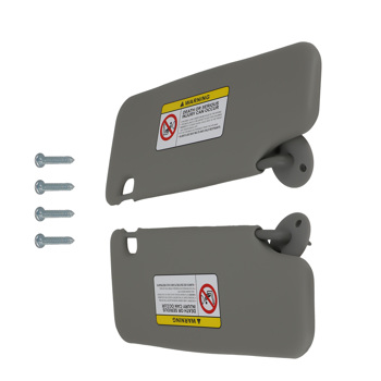 Pair Sun Shield Visor Set fit for Chevrolet Cruze 11-16 Gray Both Sides 96072366