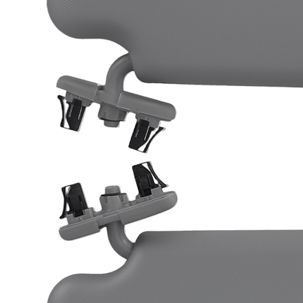 Pair Gray Sun Visor Parts fit for Toyota Corolla 09-13 Driver Passenger-1