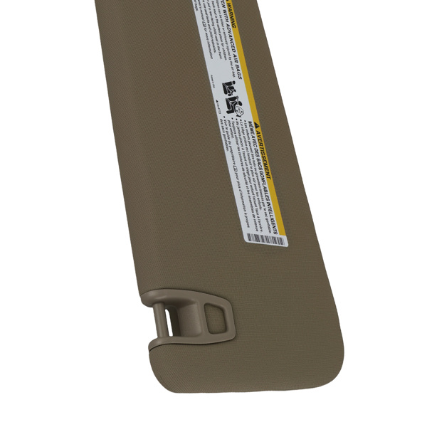 Driver Side Sun Visor fit for Escalade/Yukon 2007-2014 Beige Plastic w/ Light Mirror-3