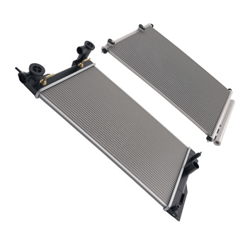 Aluminum Radiator & Condenser fit for Toyota Matrix 1.8L 2009-2014 13106 TO3010323