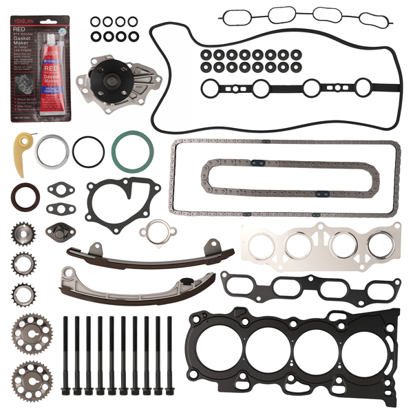 Engine Rebuild Kit fit for Toyota Camry/Solara 2.4L 2002-2009 Head Gasket Chain Set-6