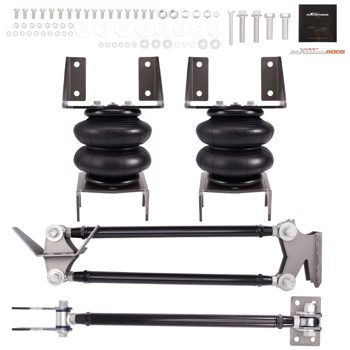 Weld On Triangulated 4 Link Suspension Kit 21\\" Bars 5000 Air Suspension Bags