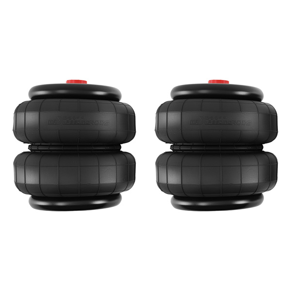 Pair 2500 lb 1/2"npt Single Port Air Suspension Bags + Air Line + Air Fitting-1