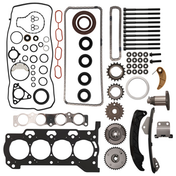 Timing Chain w/VVT Gears & Head Gasket Set fit for 2010-15 Toyota Prius Prius V 1.8L
