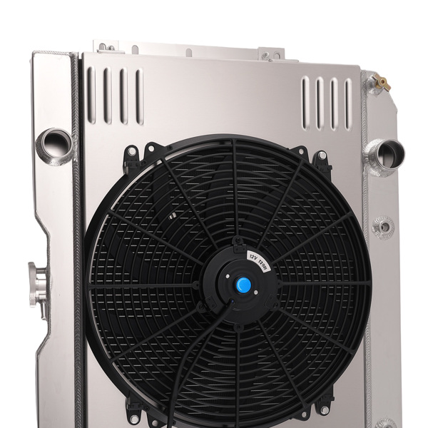 Aluminum 3 Row Radiator fit for Chevy Impala/Biscayne 1959-1965 CC281 Fan Kit AT-2