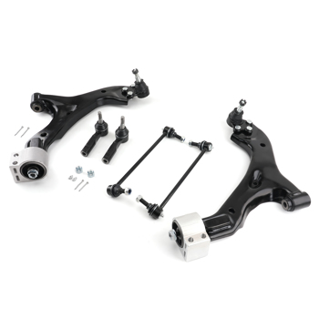 6x Front Suspension Lower Control Arms Tie Rods fit for Pontiac Torrent 2006 - 2009