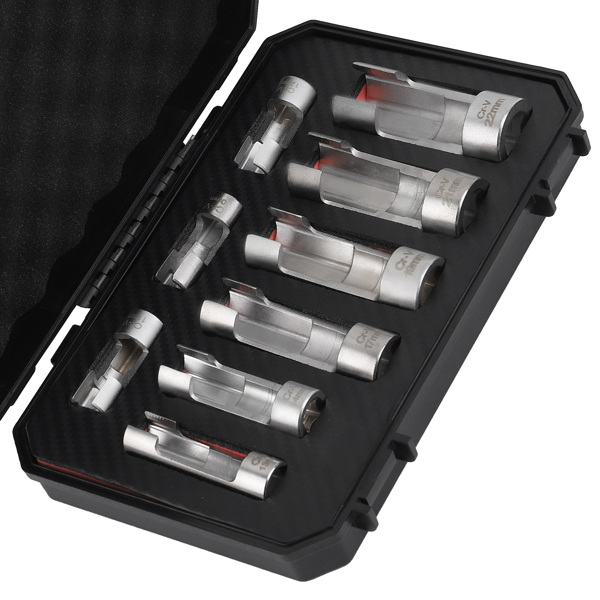 Diesel Injector Fuel Line Socket Wrench Set 10-22mm Fit fit for Thermo Switches US-2