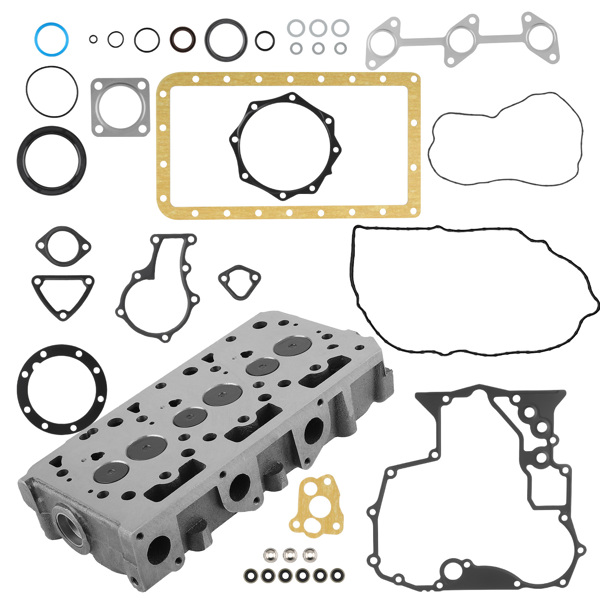 Complete Cylinder Head w/ Full Gasket Set fit for Kubota D902 Engine RTV900 Tractors-6