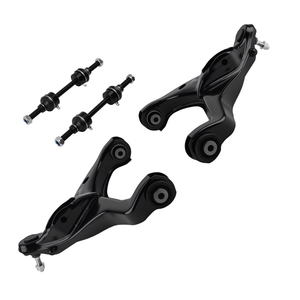 Set of 4 Front Lower Control Arms Sway Bar Links fit for 2009-13 Ford F-150 F150 4WD-6
