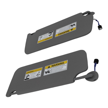 1 Pair Left+Right  w/ light Gray Sun Visor fit for Honda Pilot 17-21 Ridgeline 18-20