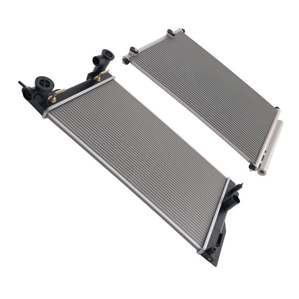 Aluminum Radiator & Condenser fit for Toyota Matrix 1.8L 2009-2014 13106 TO3010323-6