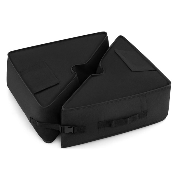 2件套90磅露台伞底座沙袋900D牛津防风雨配重袋，用于偏置悬臂伞-2