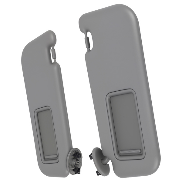 Pair Gray Sun Visor Parts fit for Toyota Corolla 09-13 Driver Passenger-4